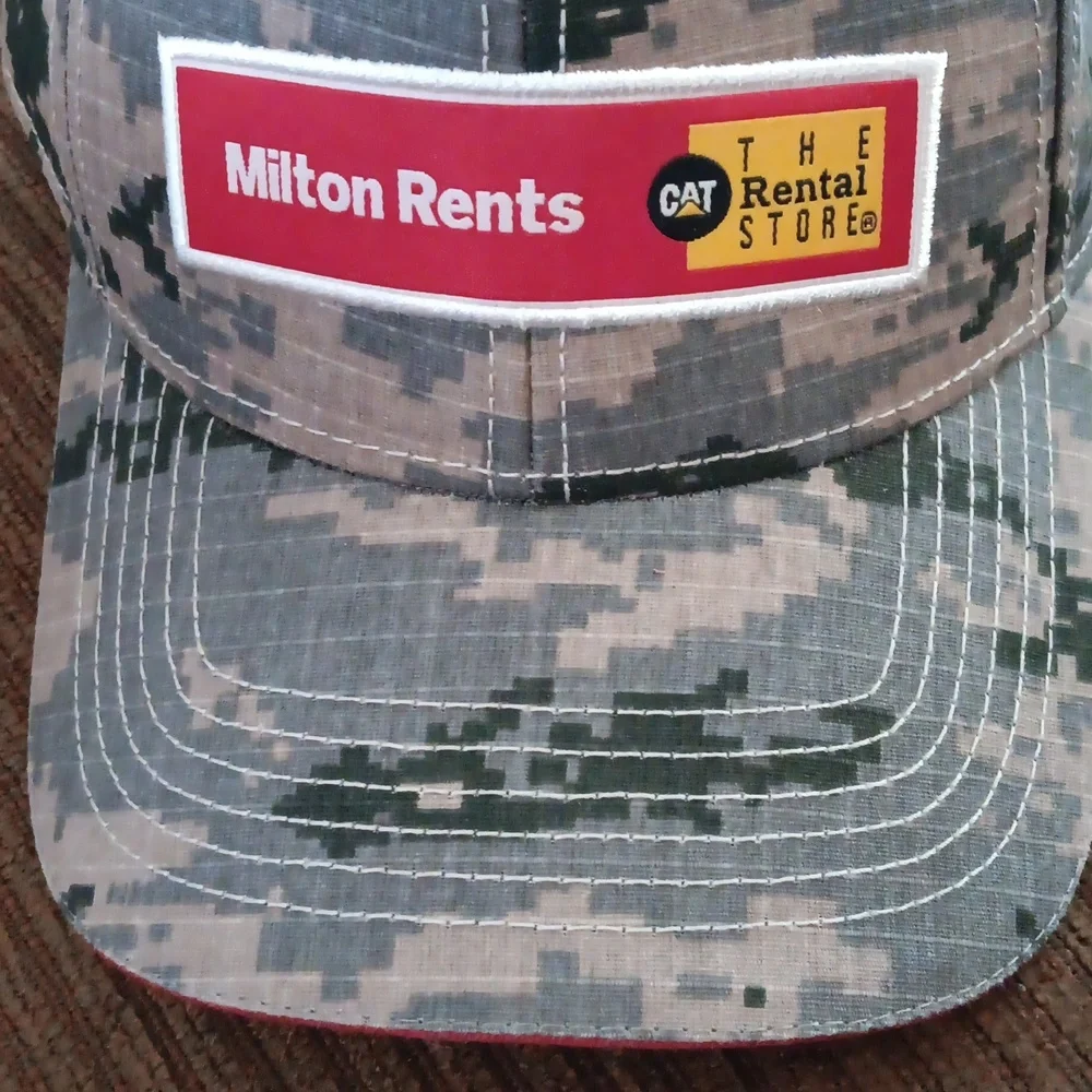 NWOT Milton Rental Store Camoflage Cap